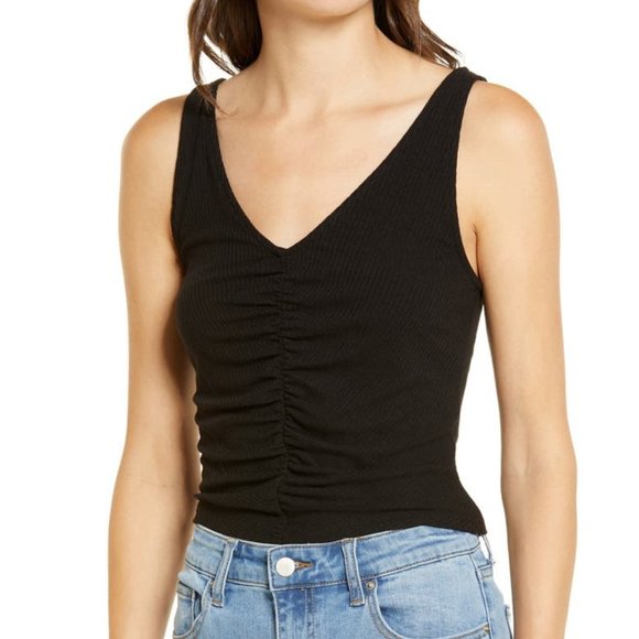 Love, Fire Cinch Front V-Neck Tank Size M - Picture 1 of 10